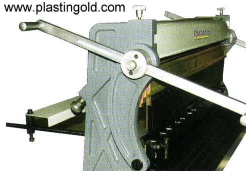 Calandra combinada con cizalla y plegadora modelas:  Sar 750 y SAR 1000 - Plastin Gold